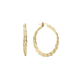 FORGYLDT CREOL - Øreringe forgyldt