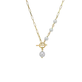 HALSKÆDE MED PERLER - Halskæde