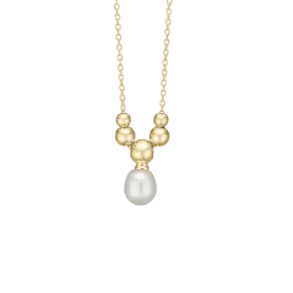 HALSKÆDE MED PERLE - Halskæde