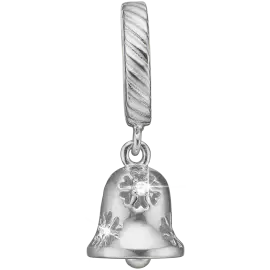 Christmas Bell, silver - Charms