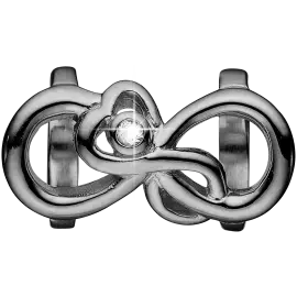 Mother &amp; Child Love, black ruth silver - Charms