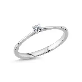 GULD RING MED BRILLANT - Ringe