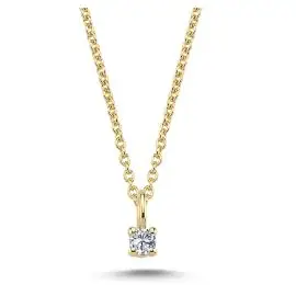 VEDHÆNG I GULD MED BRILLANT - Vedhæng