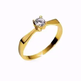 Lady hvidguld ring - 