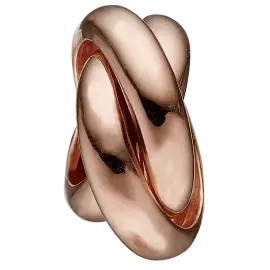 Movement, rose gold pl silver - Charms