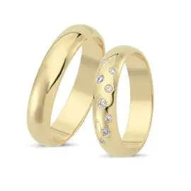 Vielsesringe i 14 karat - Nuran