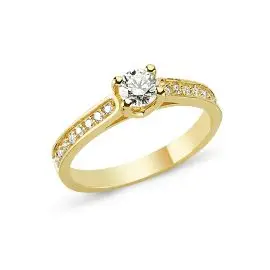 BELLA RING 14 KARAT 0,27CT + 16x0,01CT - FORLOVELSE & VIELSE