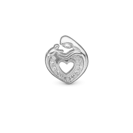MOTHER &amp; CHILD HEART CHARM - Charms